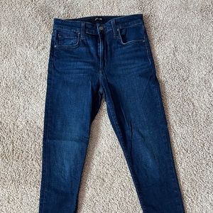 Joes Jeans, high rise, skinny dark denim jeans